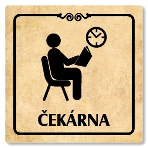 Čekárna, 100x100mm, pergamen, Texas